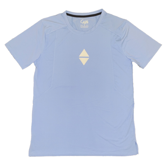 "gym" blue tee by CAIN
